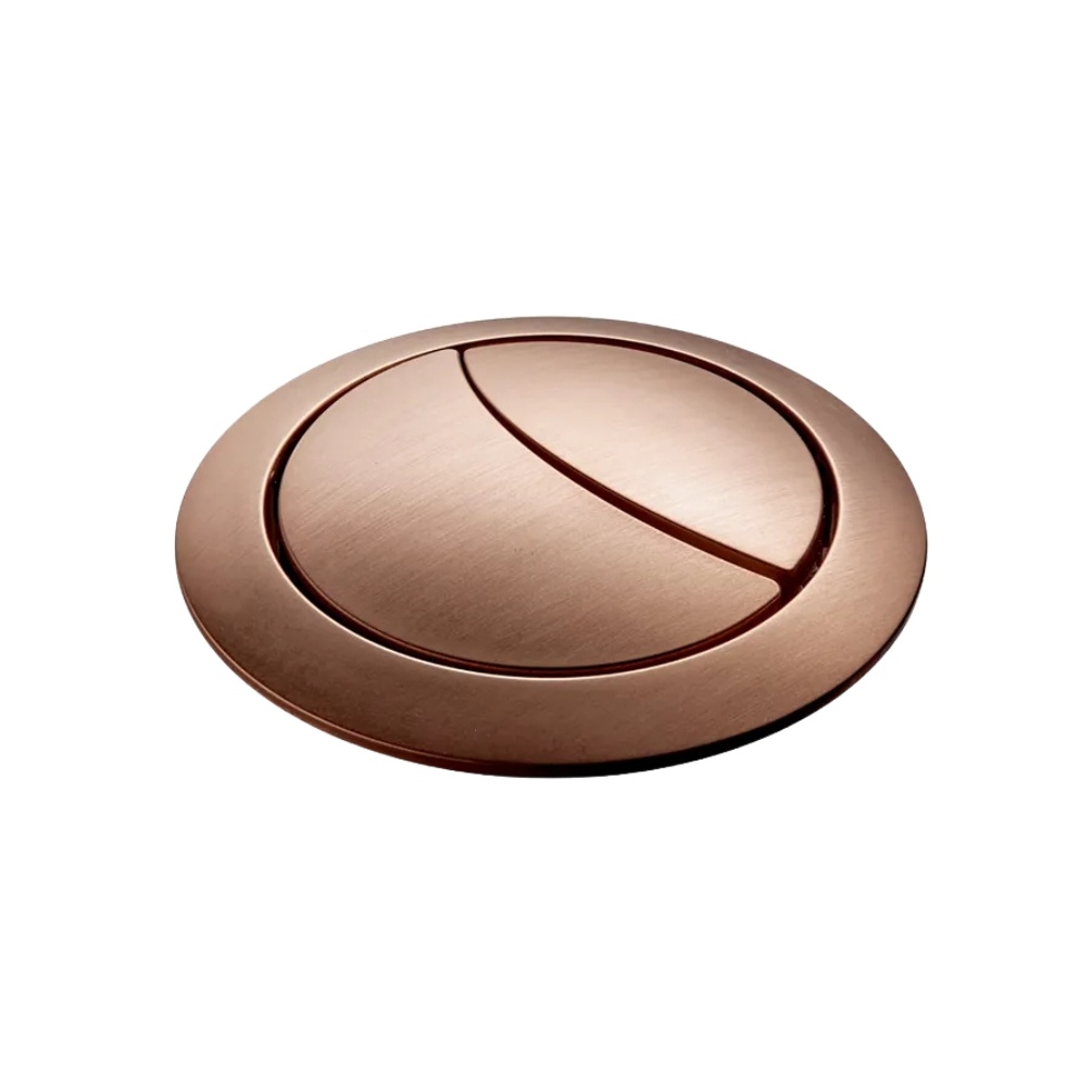 Product cut out image of the Tavistock Brushed Bronze Dual Flush Button